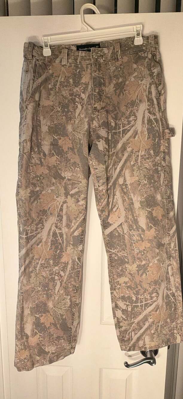 Abercrombie & Fitch Camo Carpenter Pants Size 30x32 Baggy Y2K Grunge